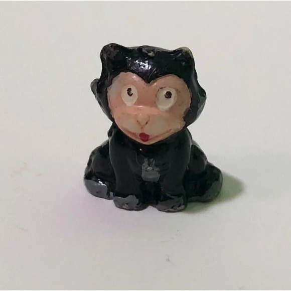 Vtg Marx Tinykins Hanna Barbera Pinocchio Figaro  Cat Mini Figure Hand Painted - Picture 12 of 12